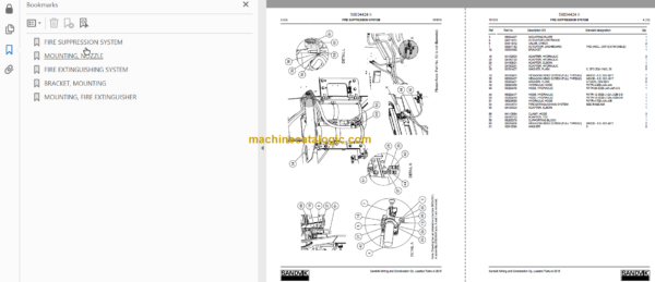 SANDVIK LH517 491 Parts Manual Serial No. L517D491