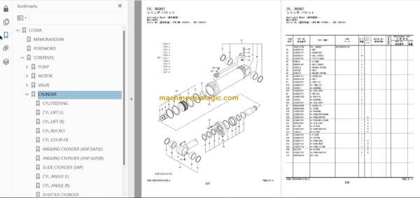 Hitachi ZW220-5B Equipment Components Parts Catalog