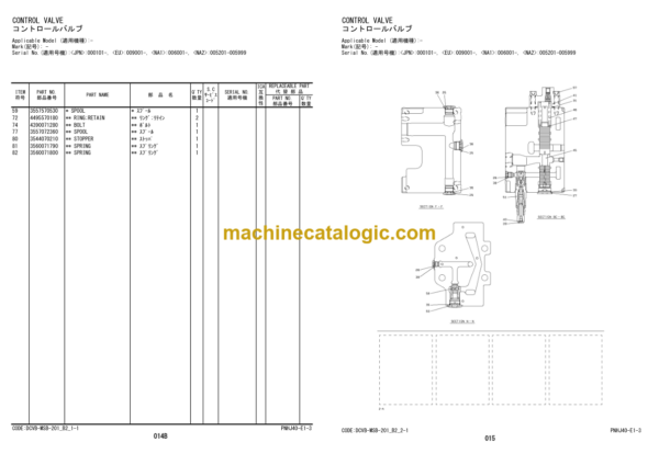 Hitachi ZW370-6 Wheel Loader (6WG1) Parts Catalog