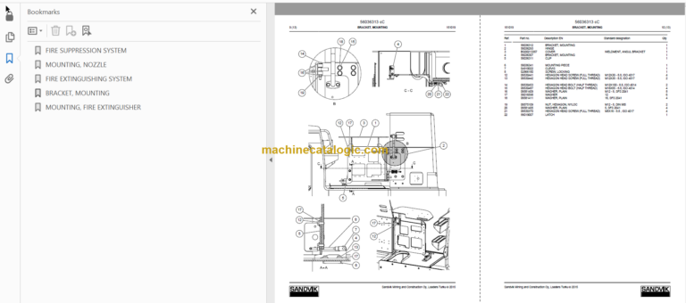 SANDVIK LH517 491 Parts Manual Serial No. L517D491