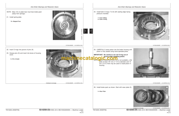 John Deere 315SG (SN BE315SG200039— ) Backhoe Loader Repair Technical Manual