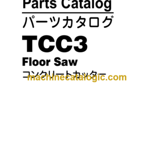 Hitachi TCC3 Floor Saw Parts Catalog