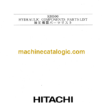 Hitachi KH500 Equipment Components Parts Catalog