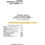 John Deere 640G-III and 648G-III Skidder Operation and Test Technical Manual
