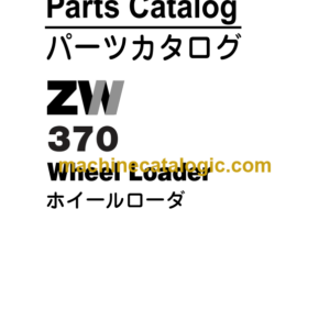 Hitachi ZW370 Wheel Loader Parts Catalog