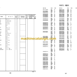 Hitachi TCC3 Floor Saw Parts Catalog