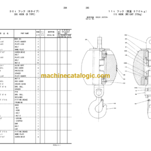 Hitachi Sumitomo SCX900-2 Crawler Crane Parts Catalog