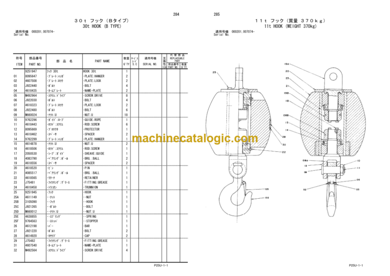 Hitachi Sumitomo SCX900-2 Crawler Crane Parts Catalog