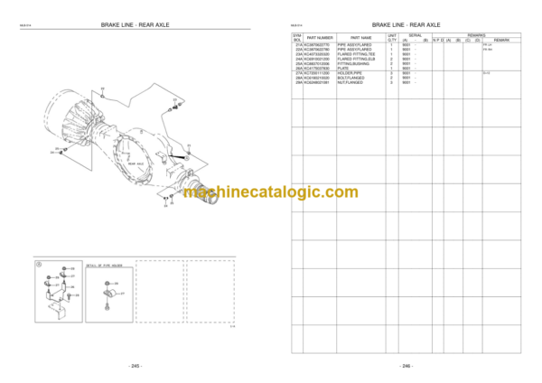 Hitachi ZW370 Wheel Loader Parts Catalog