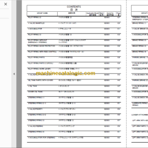 Hitachi ZW180-5B Wheel Loader (PNDBA0-OP4-1) Parts Catalog