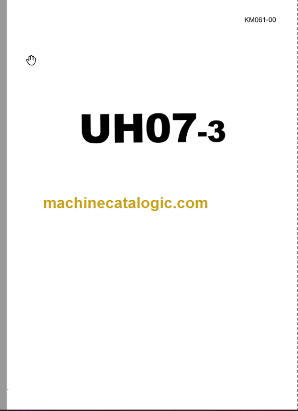 Hitachi UH07-3 Service Manual