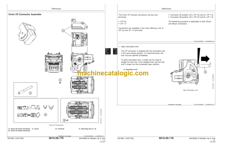 John Deere 640G-III and 648G-III Skidder Operation and Test Technical Manual