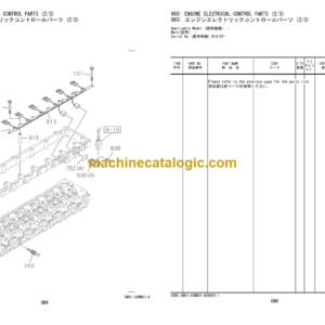 Hitachi ZW370-6 Wheel Loader Engine Parts Catalog (6WG1-XAWB01-6)