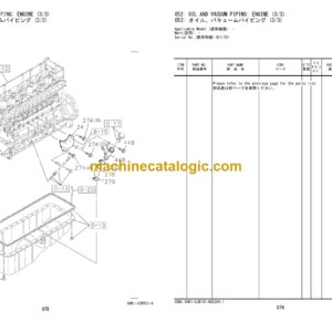 Hitachi ZW250-5B Wheel Loader Engine Parts Catalog