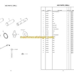 TATA Hitachi EX210LC SUPER+ Series Hydraulic Excavator Parts Catalog