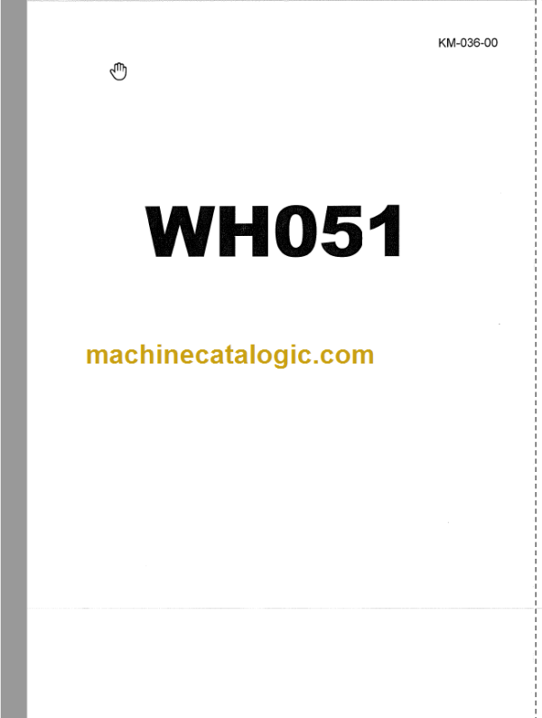 Hitachi WH051 Service manual