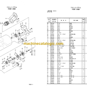 Hitachi CC150 CC150C-2 CC150CW-2 Vibratory Roller Parts Catalog