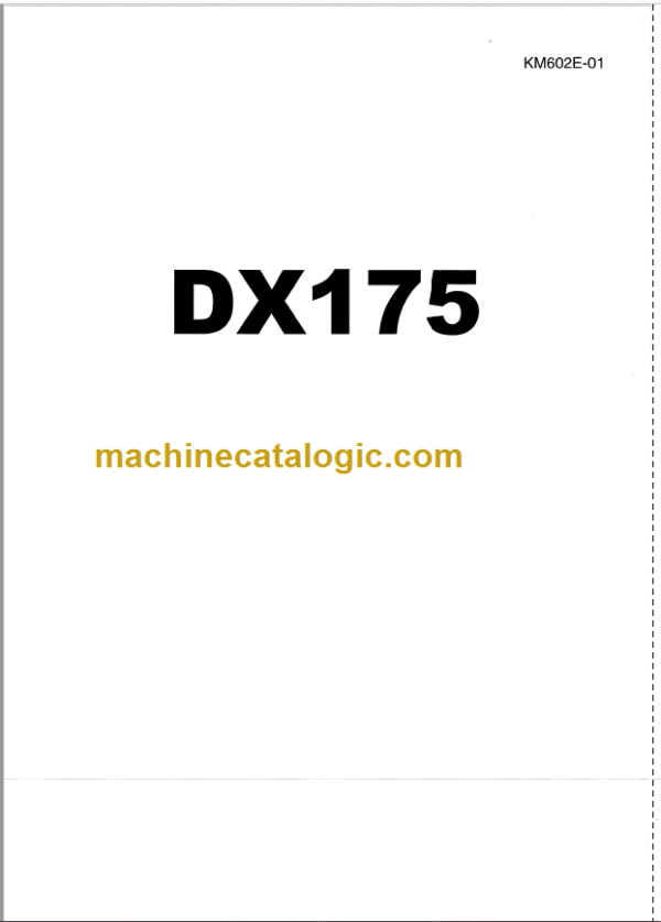 Hitachi DX175 Crawler Dozer Service Manual