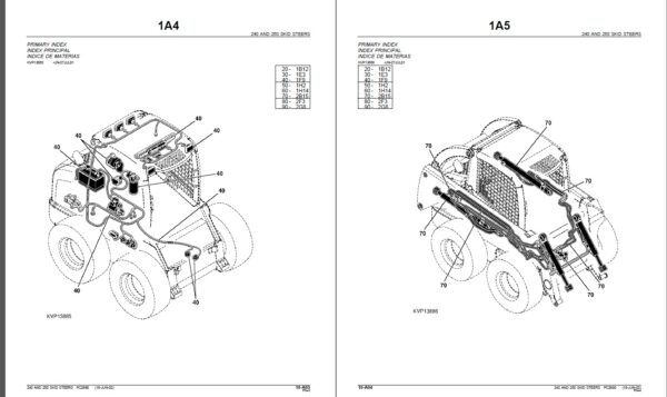 John Deere 240 AND 250 SKID STEERS Parts Catalog