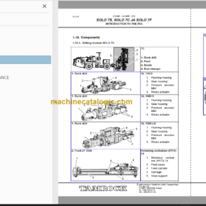 Sandvik SOLO 7-15 F Maintenance Manual Serial No. 105A8493-1