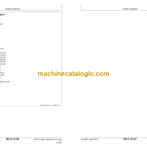 John Deere 848H Skidder Operation and Test Technical Manual TM10287 09JUN07