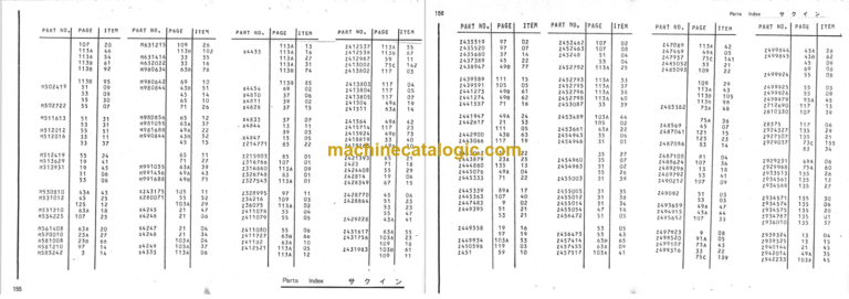 Hitachi KH180-2NS Parts Catalog