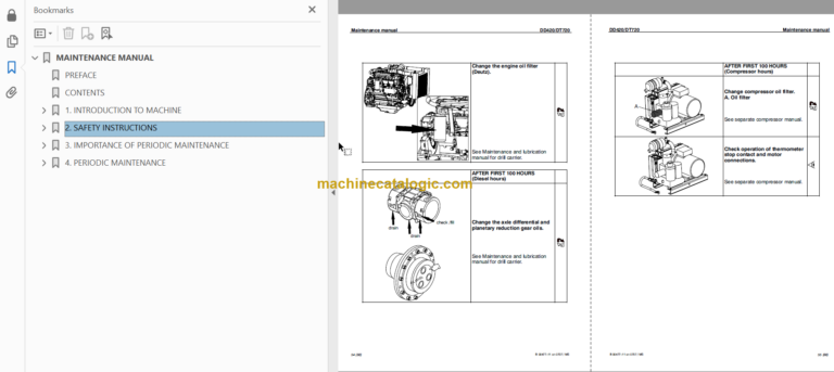 SANDVIK DD420-60 Maintenance Manual Serial No.107D12046-1
