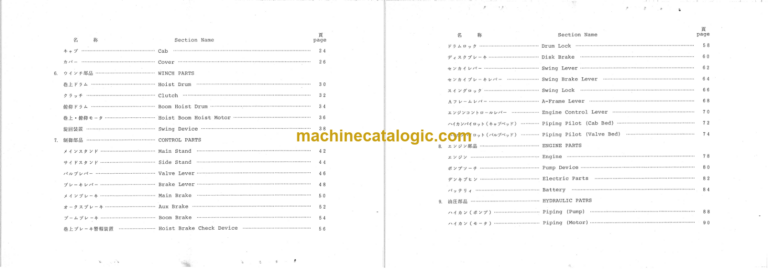 Hitachi KH180-2NS Parts Catalog