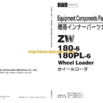 Hitachi ZW180-6 ZW180PL-6 Wheel Loader Equipment Parts Catalog