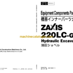 Hitachi ZAXIS 220LC-GI Hydraulic Excavator Equipment Components Parts Catalog