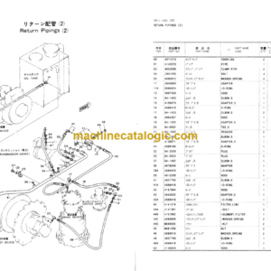 Hitachi KH125D Crawler Crane Parts Catalog