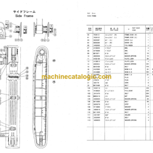 Hitachi KH1000L Jack Up Device Parts Catalog