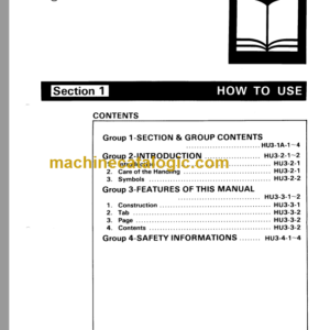 Hitachi EX100 Service Manual