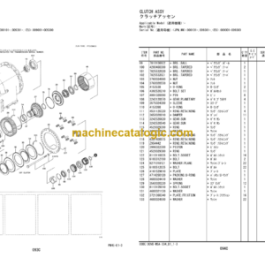 Hitachi ZW370-5B Wheel Loader Equipment Components Parts Catalog