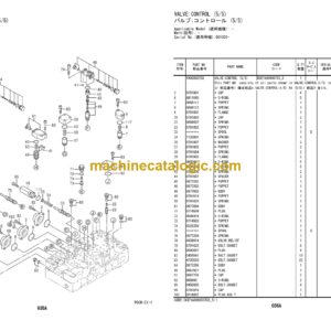 Hitachi ZAXIS 220LC-GI Hydraulic Excavator Equipment Components Parts Catalog