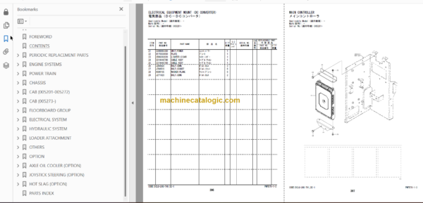 Hitachi ZW310-6 Wheel Loader (PNDBA0-OP4-1) Parts Catalog