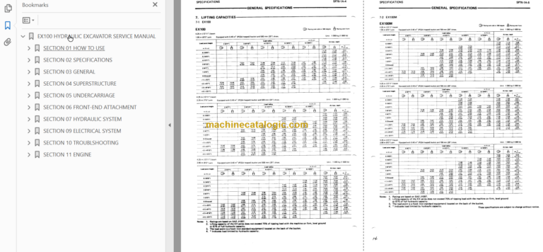 Hitachi EX100 Service Manual
