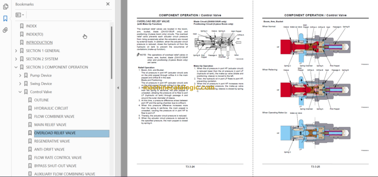 Hitachi ZX110 ZX110M ZX120 ZX130 ZX130LCN ZX125US ZX135US ZX135UR Technical and Workshop Manual
