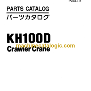 Hitachi KH100D Crawler Crane Parts Catalog