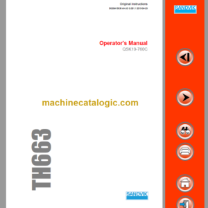 Sandvik TH663 Operator's Manual Serial No. T563D026