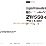 Hitachi ZW550-5B Wheel Loader Equipment Components Parts Catalog