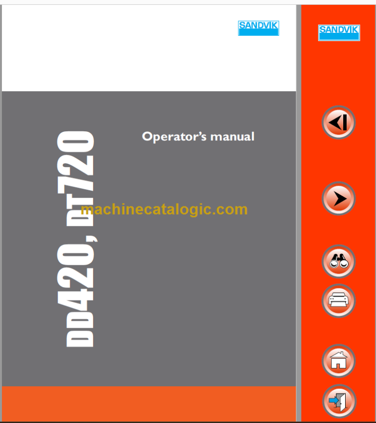 Sandvik DD420-60 Operator's Manual Serial No. 108D13353-1