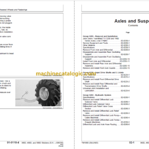 John Deere 360D 460D 560D Skidders Repair TECHNICAL MANUAL