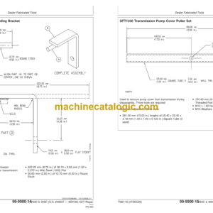 John Deere 250D and 300D Articulated Dump Truck Repair Technical Manual