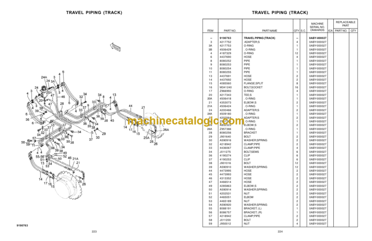 Hitachi EX1200V+ Parts Catalog
