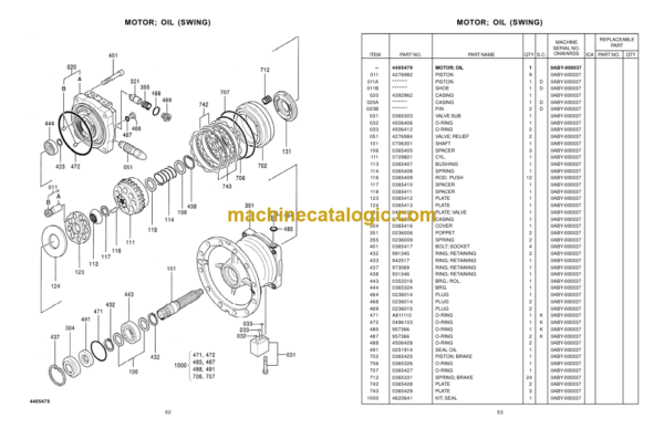 Hitachi EX1200V+ Parts Catalog