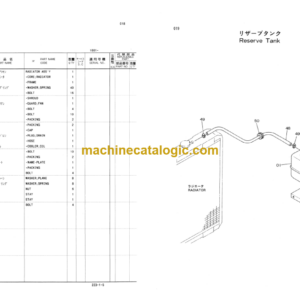 Hitachi KH100D Crawler Crane Parts Catalog