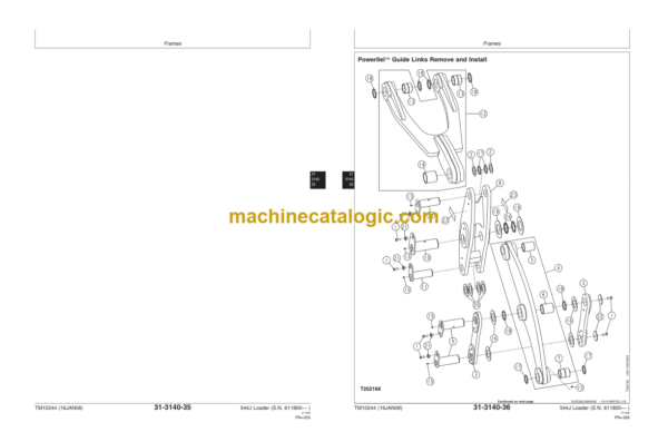 John Deere 544J Loader Repair (SN. 611800) Technical Manual