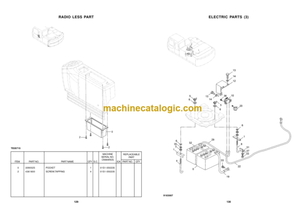 Hitachi ZX120 Parts Manual