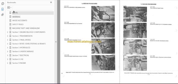 Hitachi DX175 Crawler Dozer Service Manual